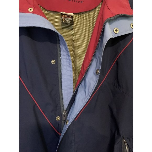 Thomas E Wilson GORE-TEX Jacket - Men - 2X - Blue Maroon - Zipper Pockets - Picture 6 of 12